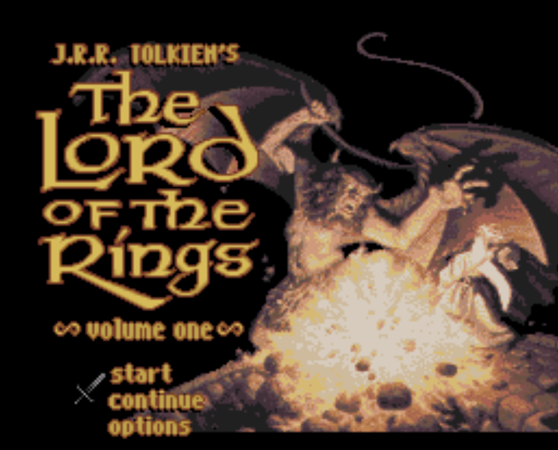 JRR Tolkiens The Lord of the Rings Title Screen